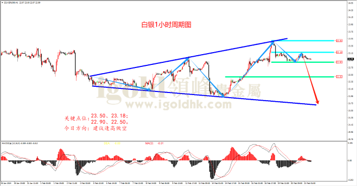 2024年2月21日白银走势图