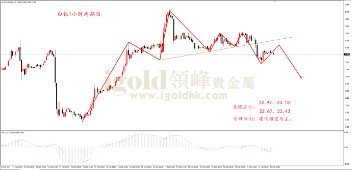 2024年2月22日白银走势图