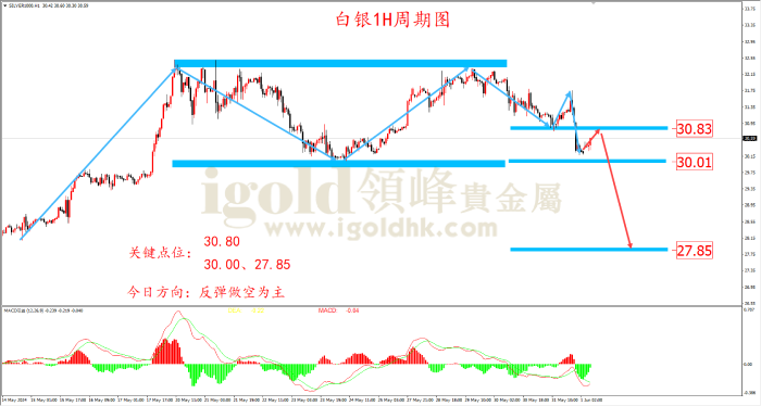 2024年6月3日白银走势图