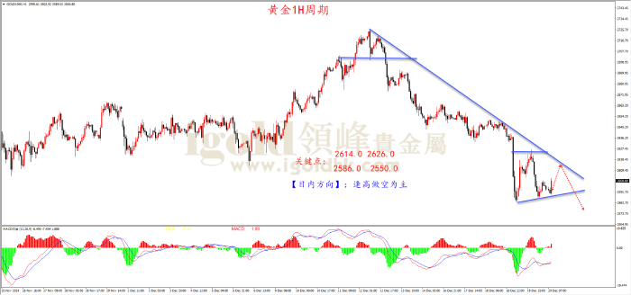 2024年12月20日黄金走势图